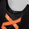 Girls' Halloween Sequin Princess Dress with Puff Sleeves and Puffy Skirt