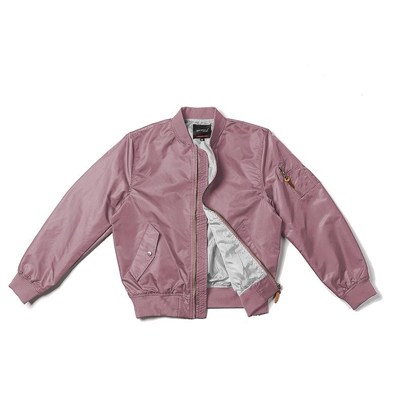 Normanlong Men's Air Force MA-1 Pilot Jacket - Lightweight Nylon Bomber for Spring/Fall