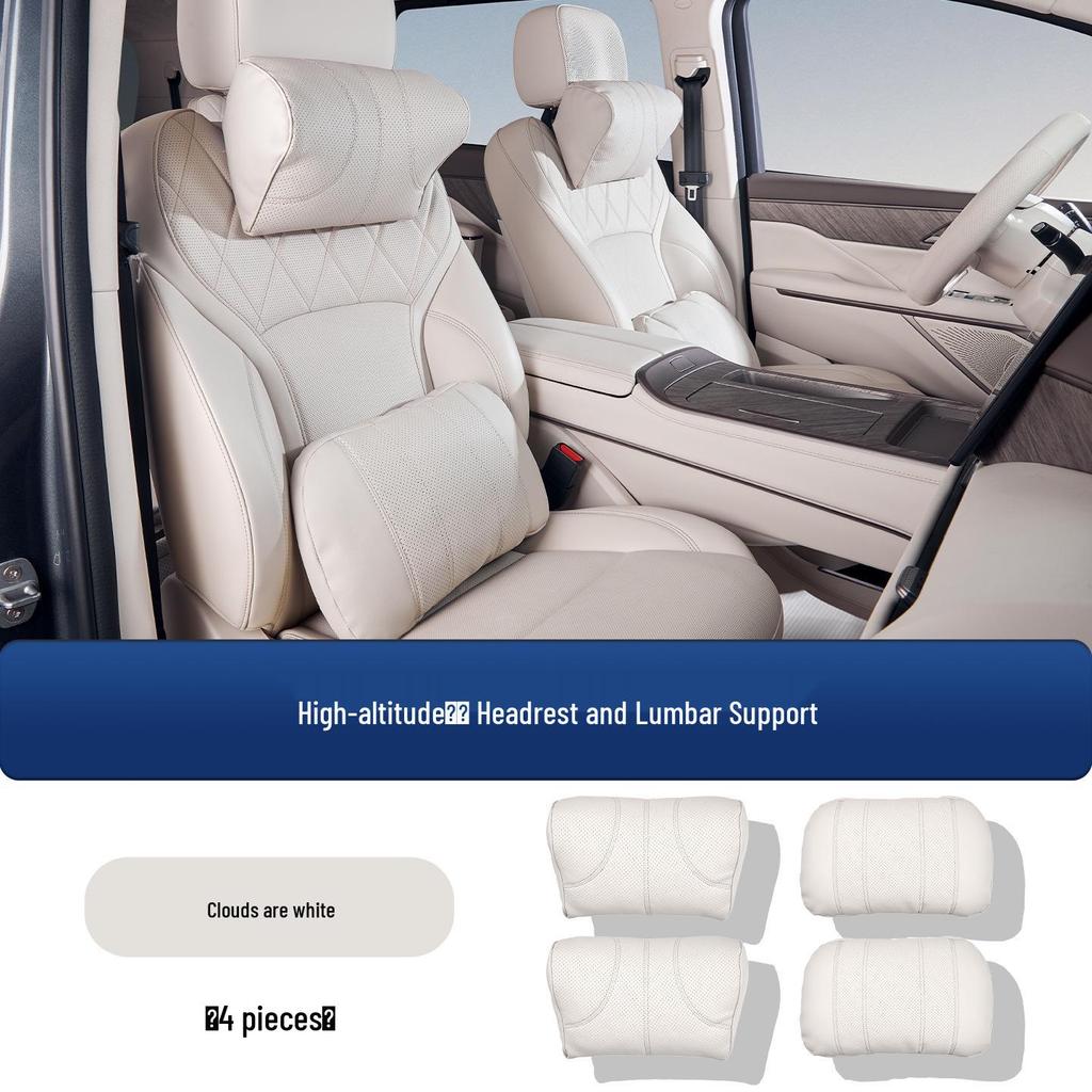 Compatible Wey Gaoshan 7/8/9 Headrest & Lumbar Support Pillow for Car Interior Neck Protection
