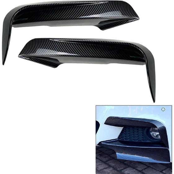 1 Pair Car Front Bumper Fangs Trim Air Vent Lid Cover Decoration Compatible For BMW 3-Series F30 F31 2012 2013 2014 2015 2016 2017 2018(Glossy Black)