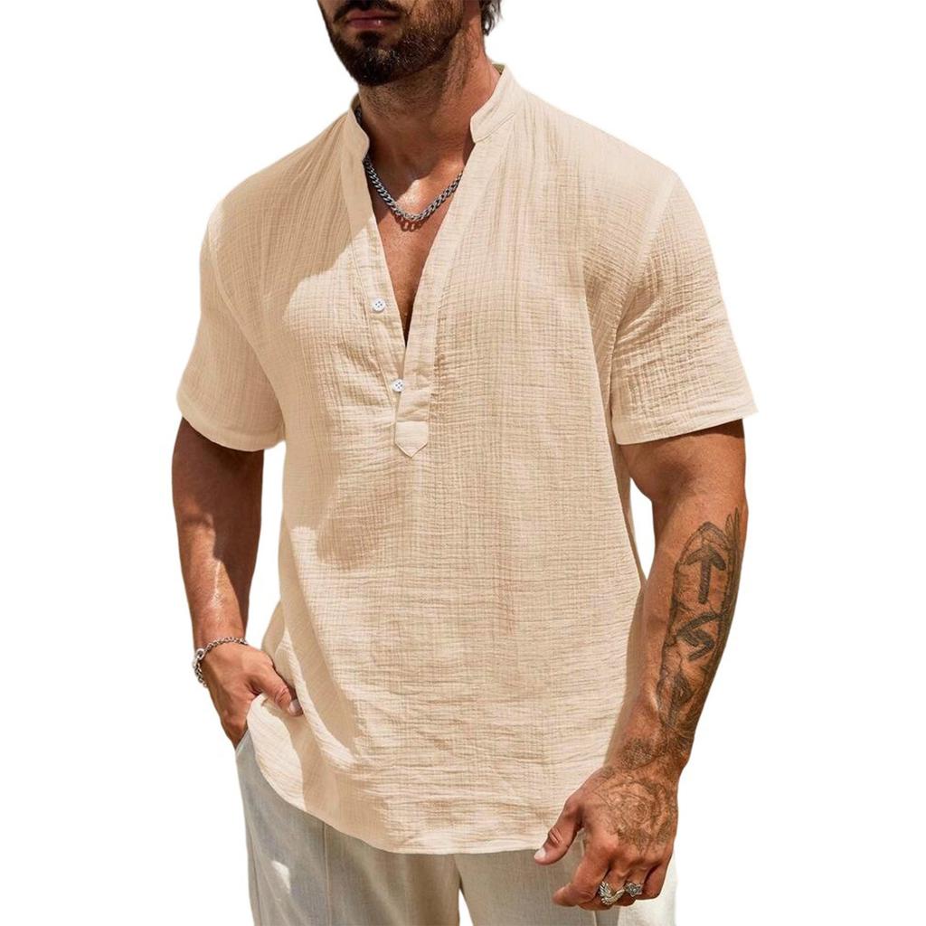 Pánské sportovní tričko s krátkým rukávem a stojáčkem