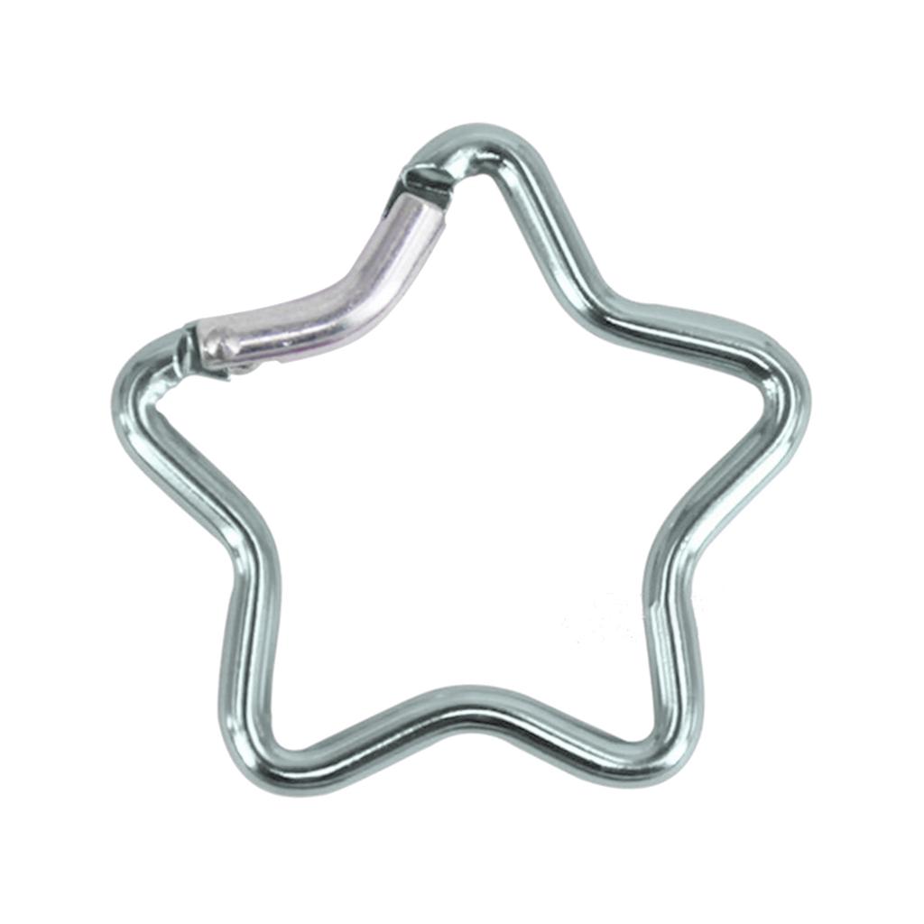 Heavy Duty Locking Hook for Camping Fishing Hiking Traveling Aluminum Alloy Carabiner Clip Star Shape Climbing Buckle