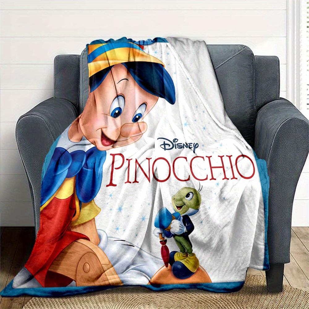 1pc, Cute Pinocchio & Friends Blanket Soft Throw for Outdoor, Perfect Gift for Friend, All Seasons Use, Outdoor Blankets, Living Room