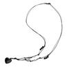 Heart Natural Stone Necklace Woven Rope Chain Choker for Women Girl Unisex Necklace Gemstone-Jewelry Ornament Gift