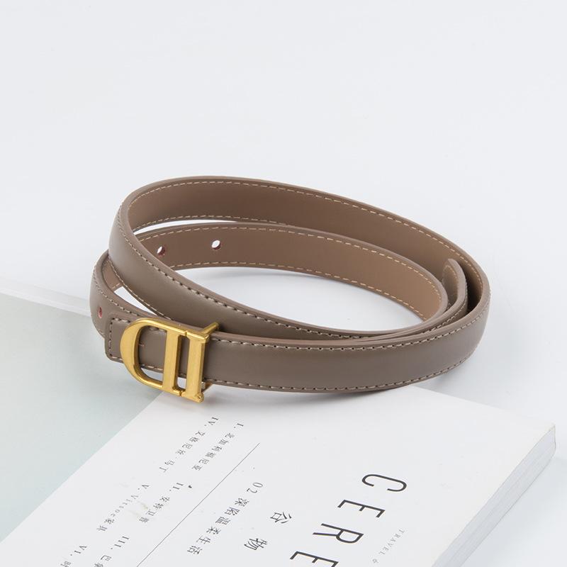 Fashionable and Versatile Genuine Leather Women's Slim Waist Belt, Cowhide Women's Korean-style Jeans, Casual Pants, Women's Belt, Waistband