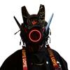 Jaupto Punk Mask Helmet Cosplay For Men, Futuristic Punk Techwear, Halloween Cosplay Fit Party Music Festival Accessories