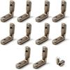 2020 Corner Bracket T Slot Corner Connector L-Shape Corner Joint Bracket for European Standard Aluminum Profile Come with Screws (Pack of 10)