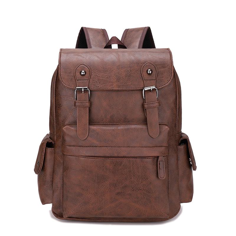 

Warnerheim Men s Stylish Retro PU Laptop Backpack 1