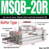 Adjustable Pneumatic Rotary Cylinder, Oscillating Gear Type 90°/180° HRQ50A MSQB10A70A.