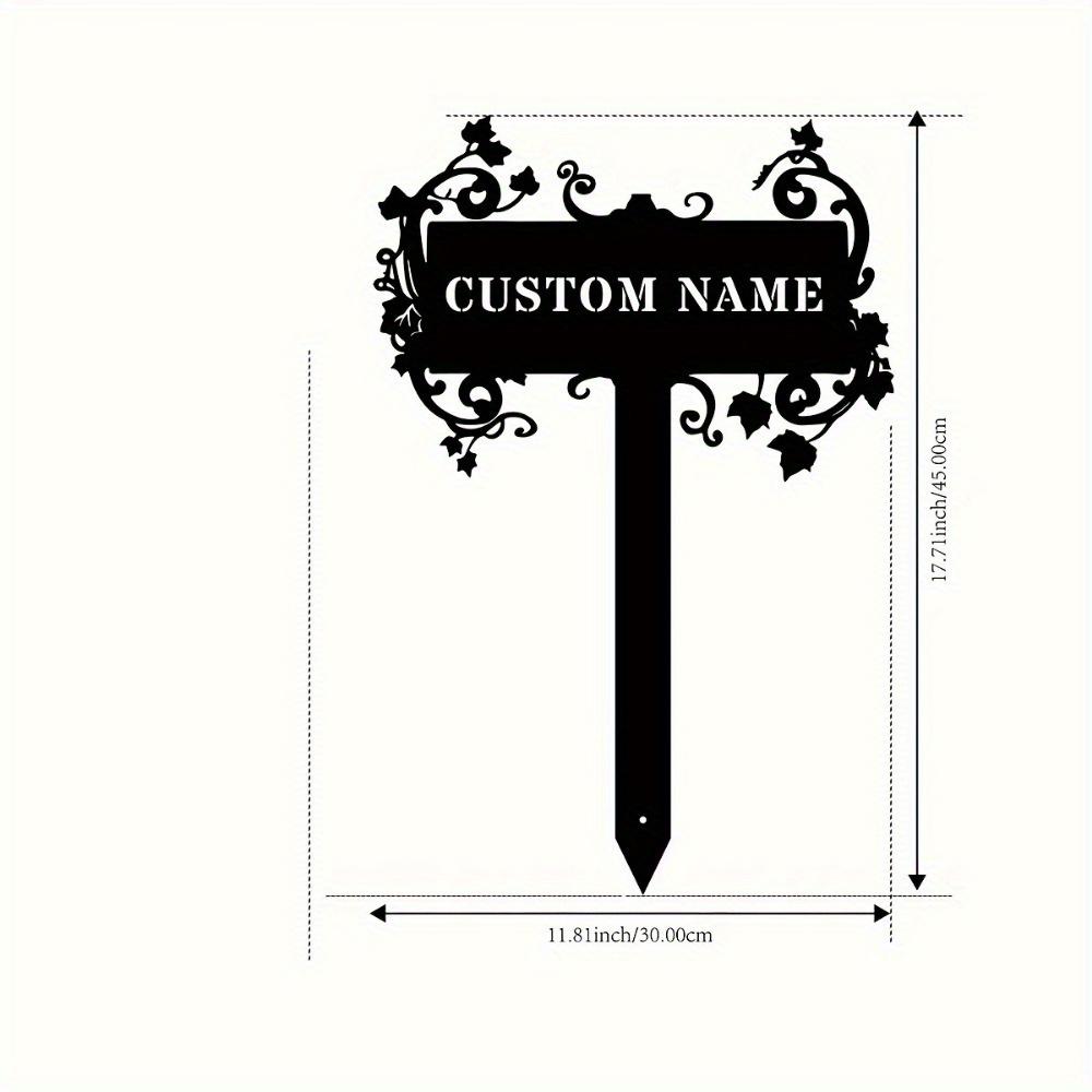 

Custom Metal Garden Stakes Personalized Lawn Decor Patio Address Sign Heartwarming Gift TYDZ003079