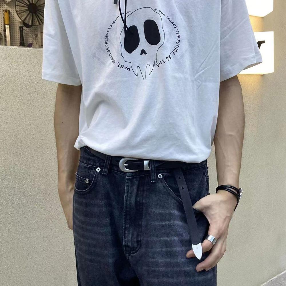 Korean Silver Buckle Belt Retro Waist Decoration Fashion Trouser Belt  Girl