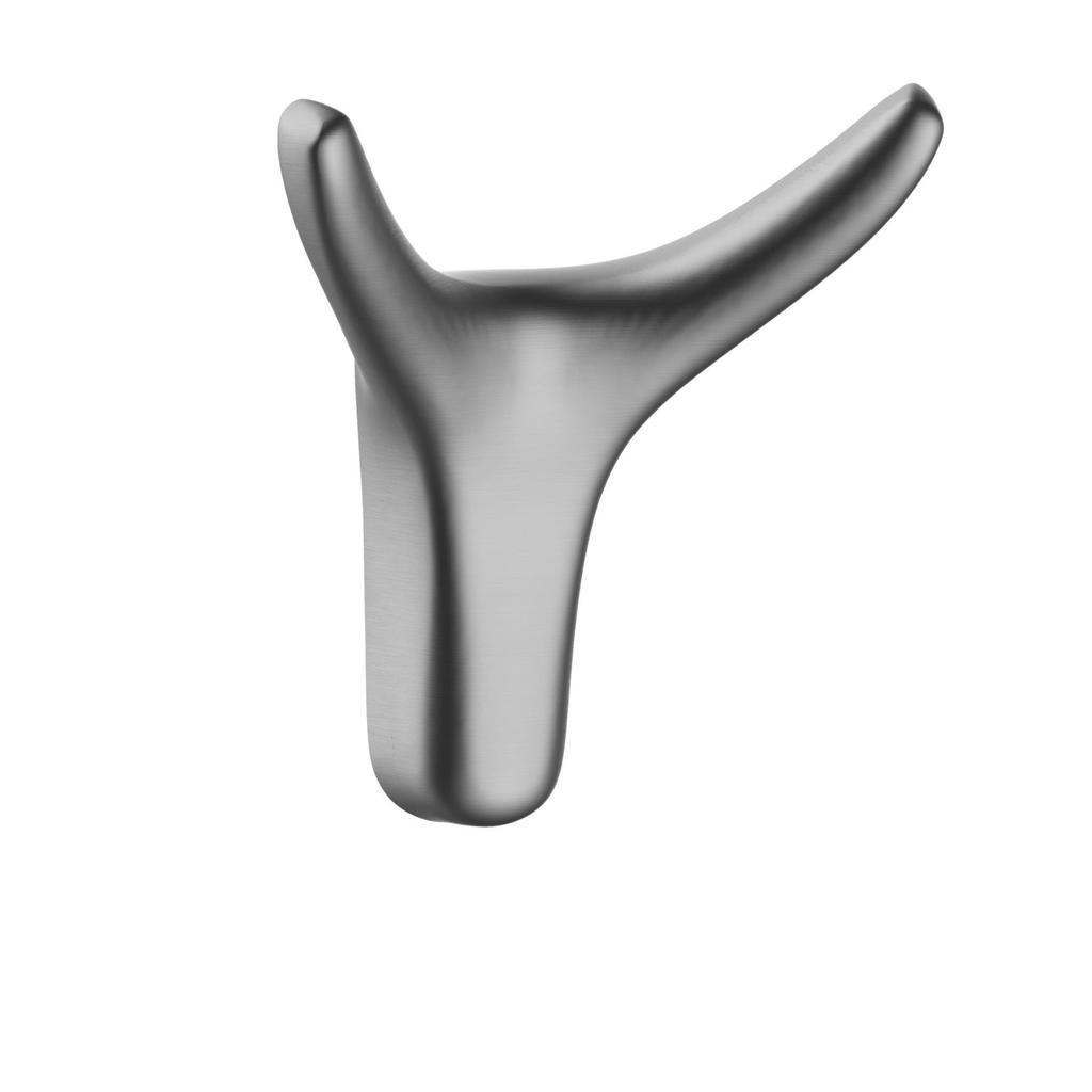 Zinc Alloy Wall-Mounted Hook for Clothing and Hats - Universal Bathroom/Hotel Use