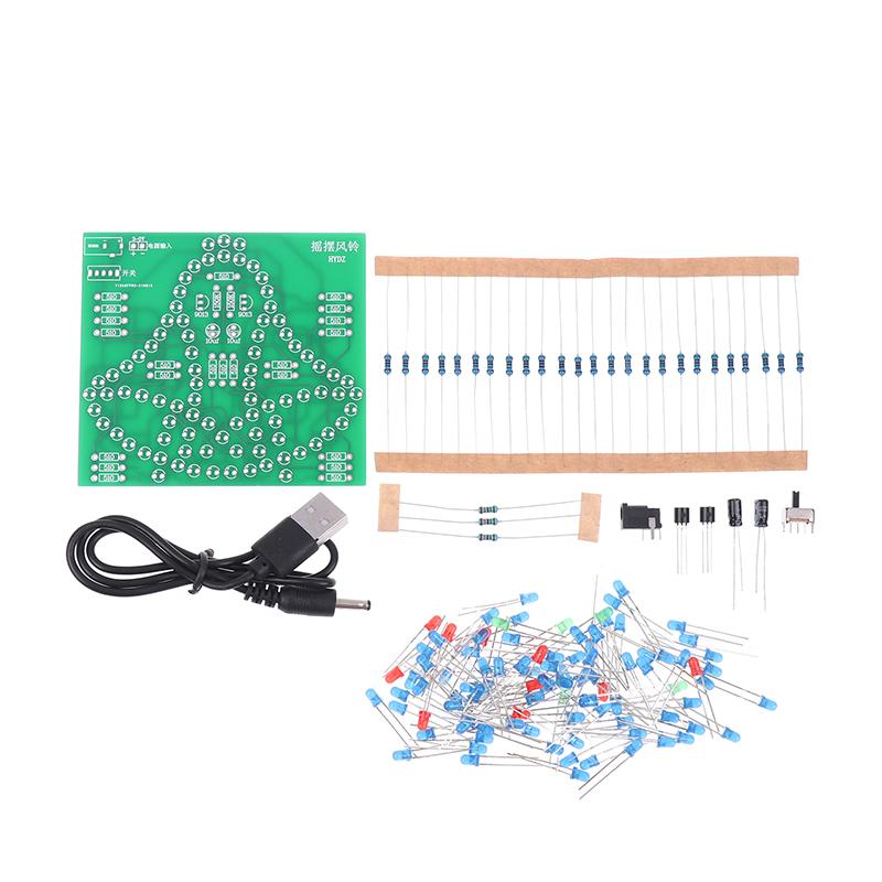 Laboratory Swing Bells Diy Windbell Fun Soldering Electronic Swing Bells Wind Chime Leds Flashing Light Dc Learning Kit