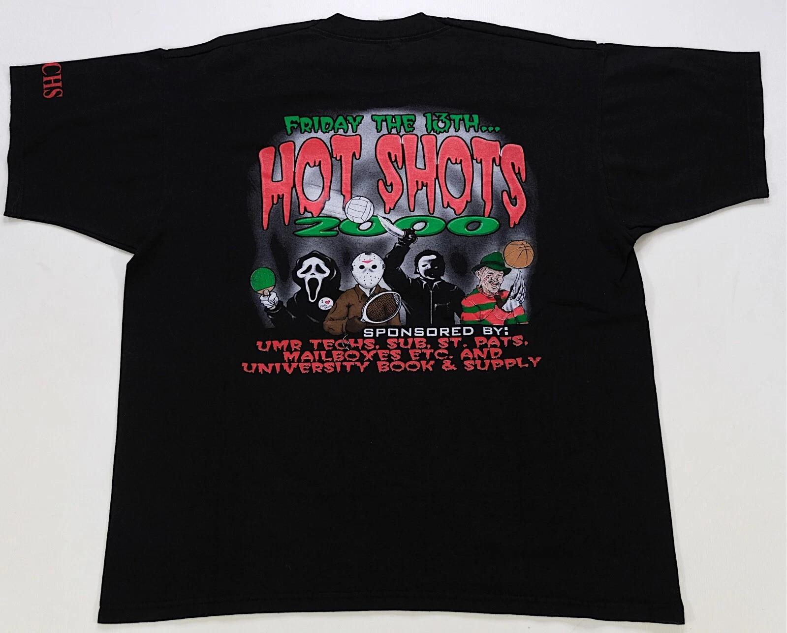 Rare VTG Are You Afraid Of The Dark Friday 13th Hot Shots 2000 T Shirt 2000s XL M