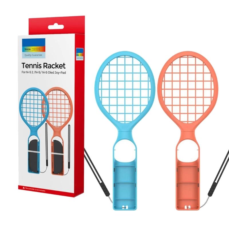 Lightweight Ergonomic Design Tennis Rackets Set Strong  Plastic Tennis Rackets Simple to Operate Pair for NS2 Switch2 1