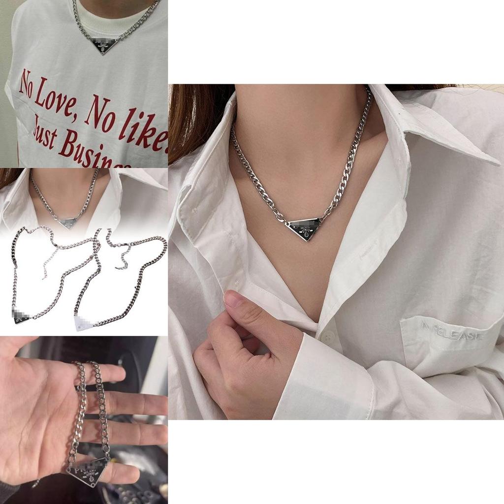 Collana Hip Hop alla Moda in Acciaio di Titanio per Uomini e Donne con Versatile Ciondolo Poker