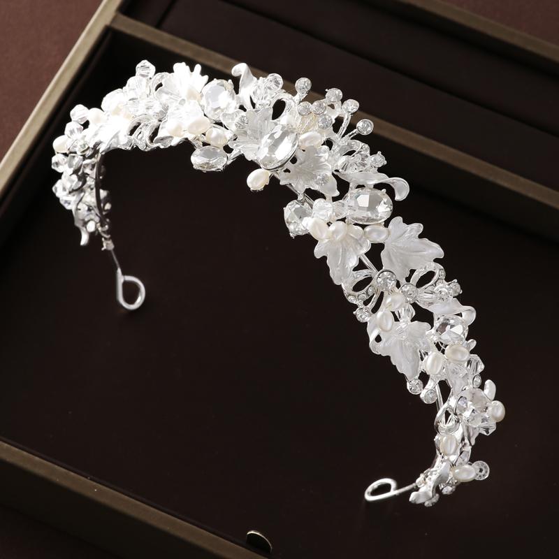 Accesorii de Cap de Mireasă Plin de Atmosferă Dulce Coroană de Nuntă Clasică pentru Doamne