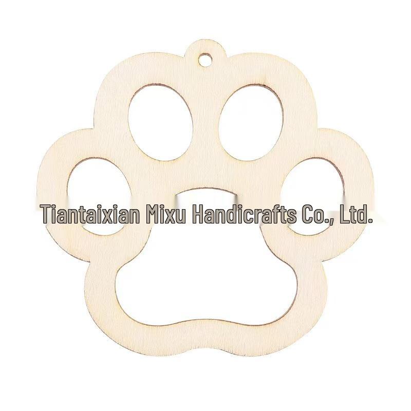 Engraved Wooden Bone Pet Door Hanger Sign