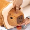 Cartoon Cute Pose Bagel Sun Flower Kapibala Capybara Doll Plush Toy Doll Children's Gift