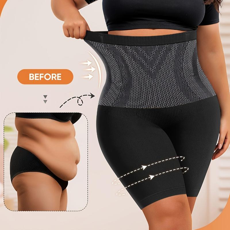 1-Pack Plus Size Panties, High-Waisted Tummy Control, & Butt Lifting, Seamless Women's Underwear, Briefs & Boxer Briefs