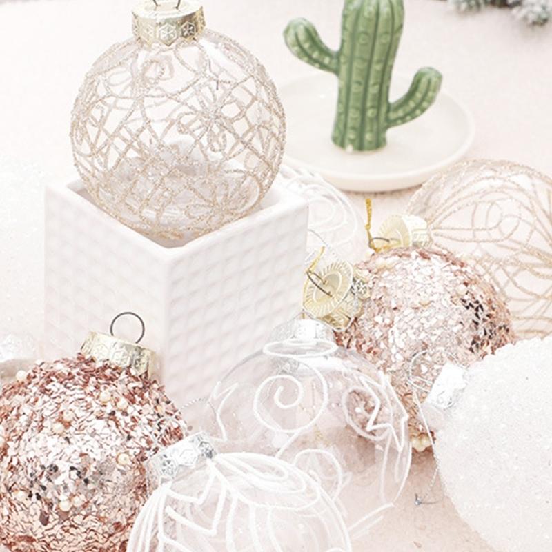 Shatterproof Christmas Tree Hanging Pendants Shimmering Baubles for Holiday Decoration Indoor and Outdoor Ornament