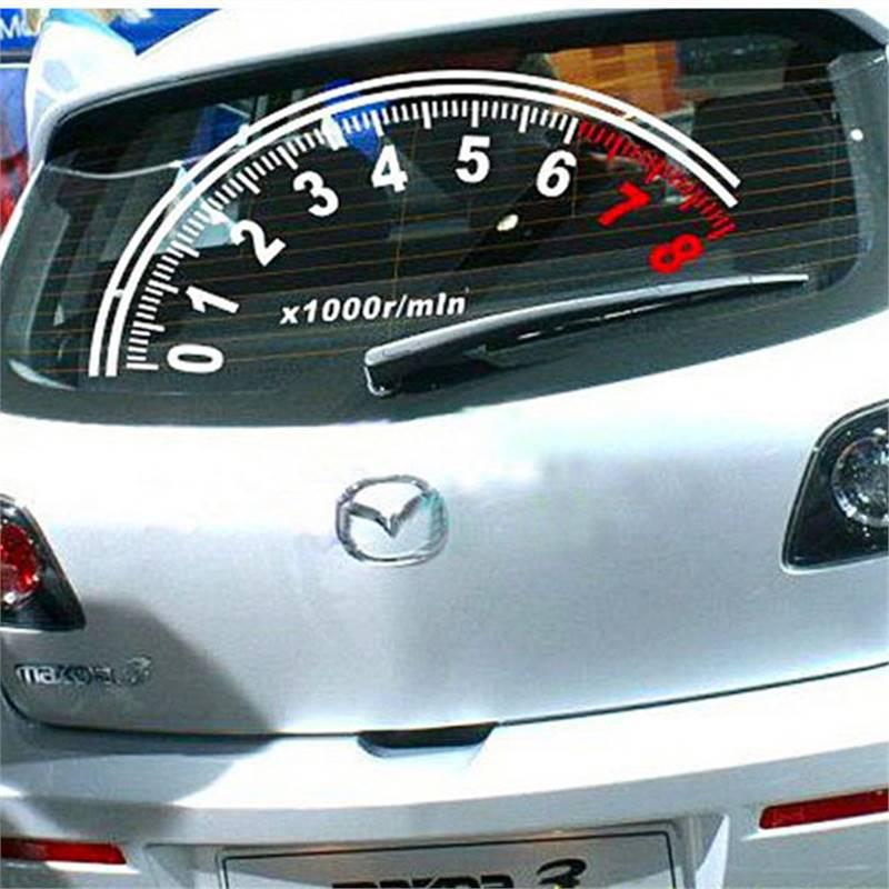 A029 Reflective Rear Window Speedometer Sticker for Cars