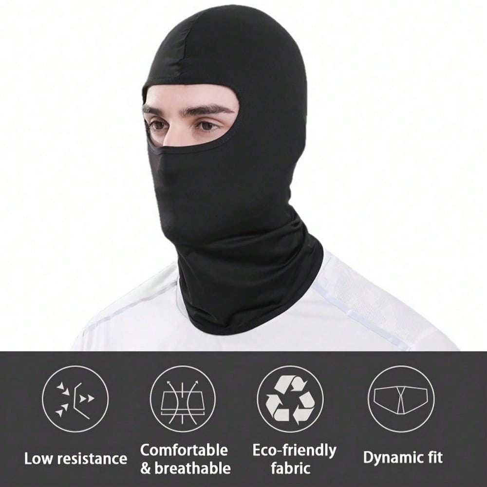 1PC Ice Silk Balaclava Face Mask - UV Sun Protection, Breathable & Quick Dry for Cycling Motorcycle Running Hiking