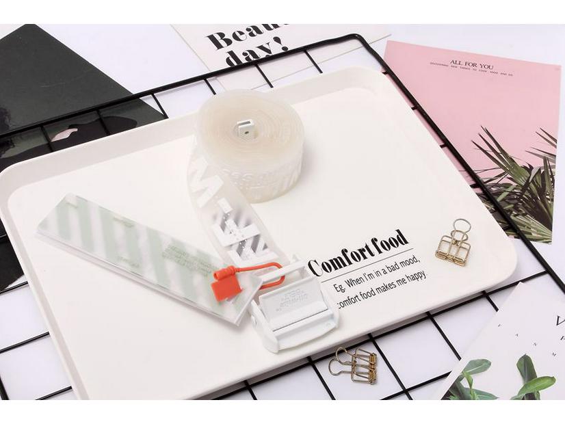 Potwierdzona Wersja Przezroczysty Przemysłowy Pasek Taśmowy - Modny Dodatek Męskiej Mody High Street