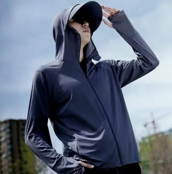 Men's Camouflage Ice Silk Sun Protection Jacket - Summer Thin, Plus Size, Anti-UV, Zipper Hooded Outerwear for Fishing