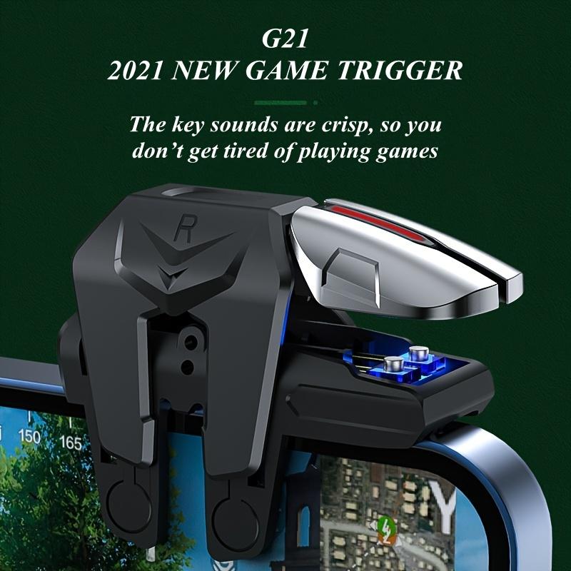G21 Mobile Game Trigger For Phone, Gaming Controller, Gamepad Joystick Aim Shooting L1 R1 Alloy Key Button For IPhone Android, Gaming Gift