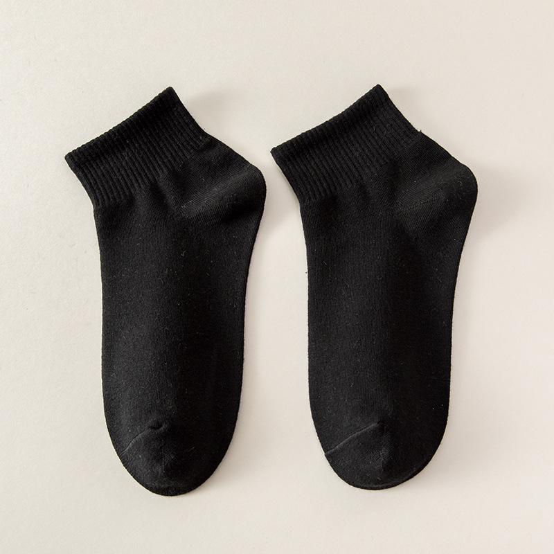 Men's Summer Thin Cotton Ankle Socks: Breathable, Sweat-Absorbing, Anti-Odor Low-Cut Sports Socks