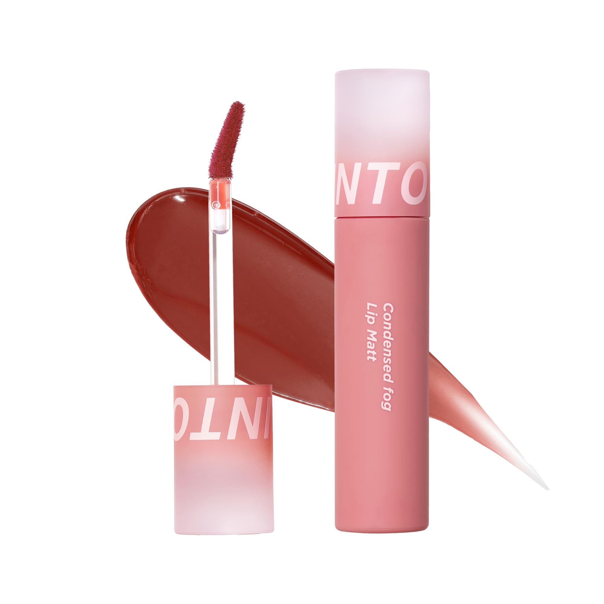INTO U Tint Lip Condensed Fog Lip Matte Water Mud Lip Semi-Matte Long-lasting Non-drying #C04 Smooth Fig
