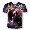 Popolare T-shirt Sinfonica Metal EPICA Stampata 3D per Uomo/Donna Estiva Hip Hop Tendenza Manica Corta Maglietta Oversize Girocollo Y2k Top