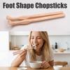3D-Druck Fußform Essstäbchen Anti-Rutsch Lustige Essstäbchen Kreativer Zehen-Food-Clip Geschenk