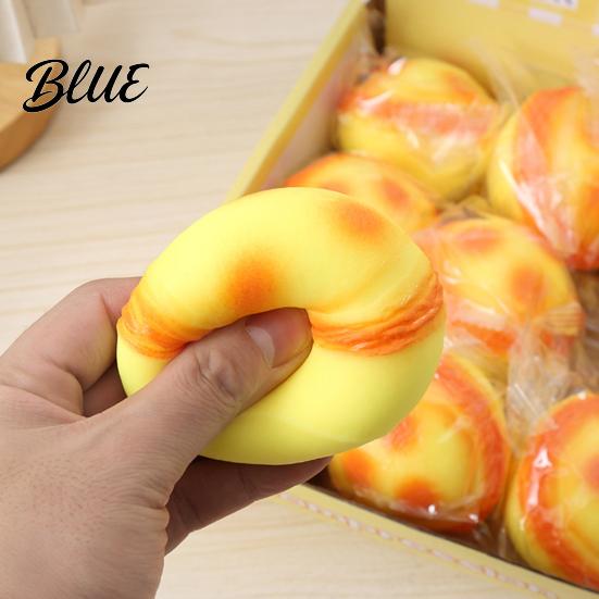 Relaxation Egg Tart Toy Simulation Squeeze Slow Rising Stress Rebound Ball Decompression Realistic Food Fidget Sensory