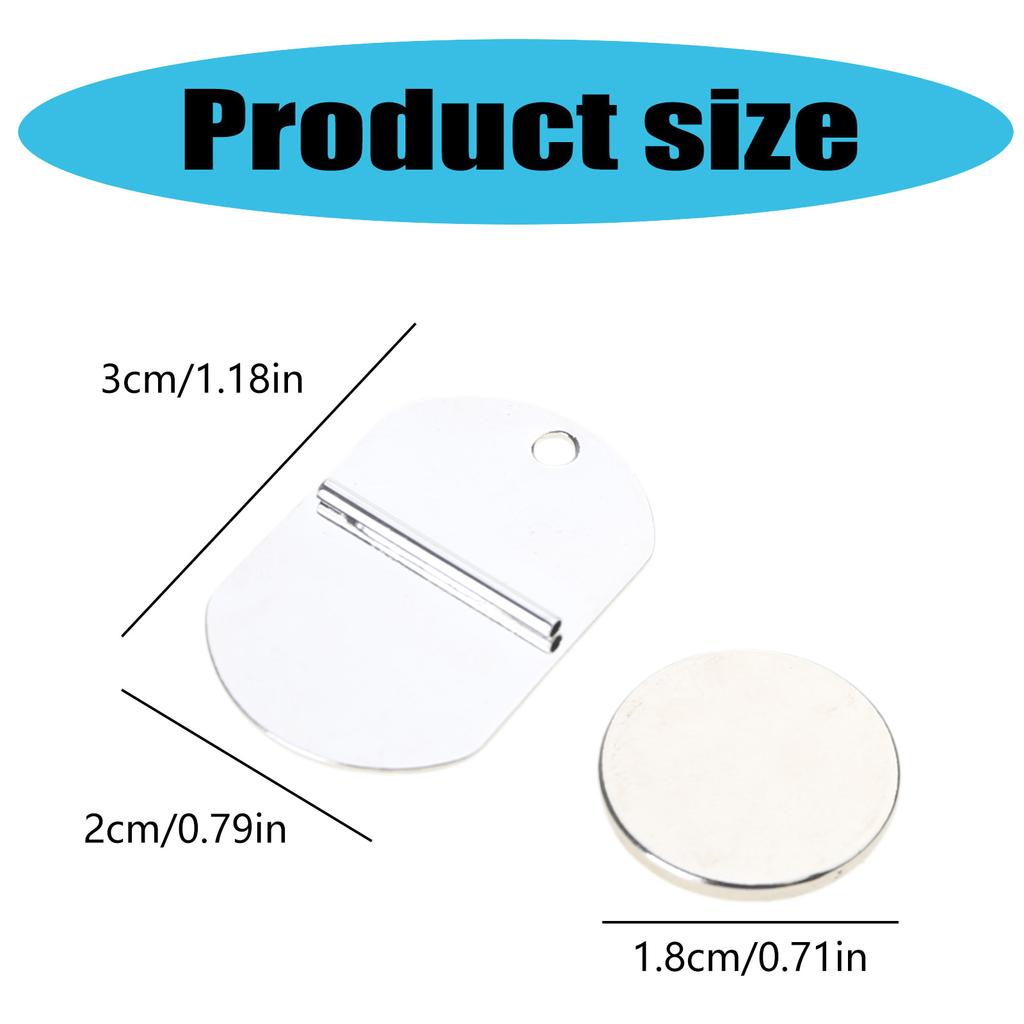 Mini Magnetic Brooch Converter for Clothing and Accessories Invisible Pin Back for Scarves Hijabs Badge Fastener