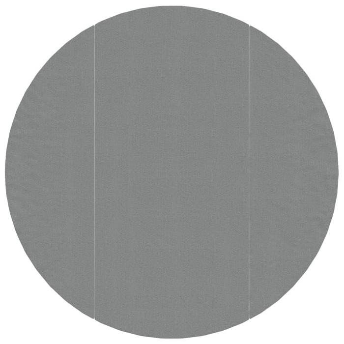 VidaXL Bâche de Piscine, Tapis de Sol Rond, Couverture de Piscine, Protection de Piscine Jardin Terrasse, Gris Clair Ø366 cm 94217