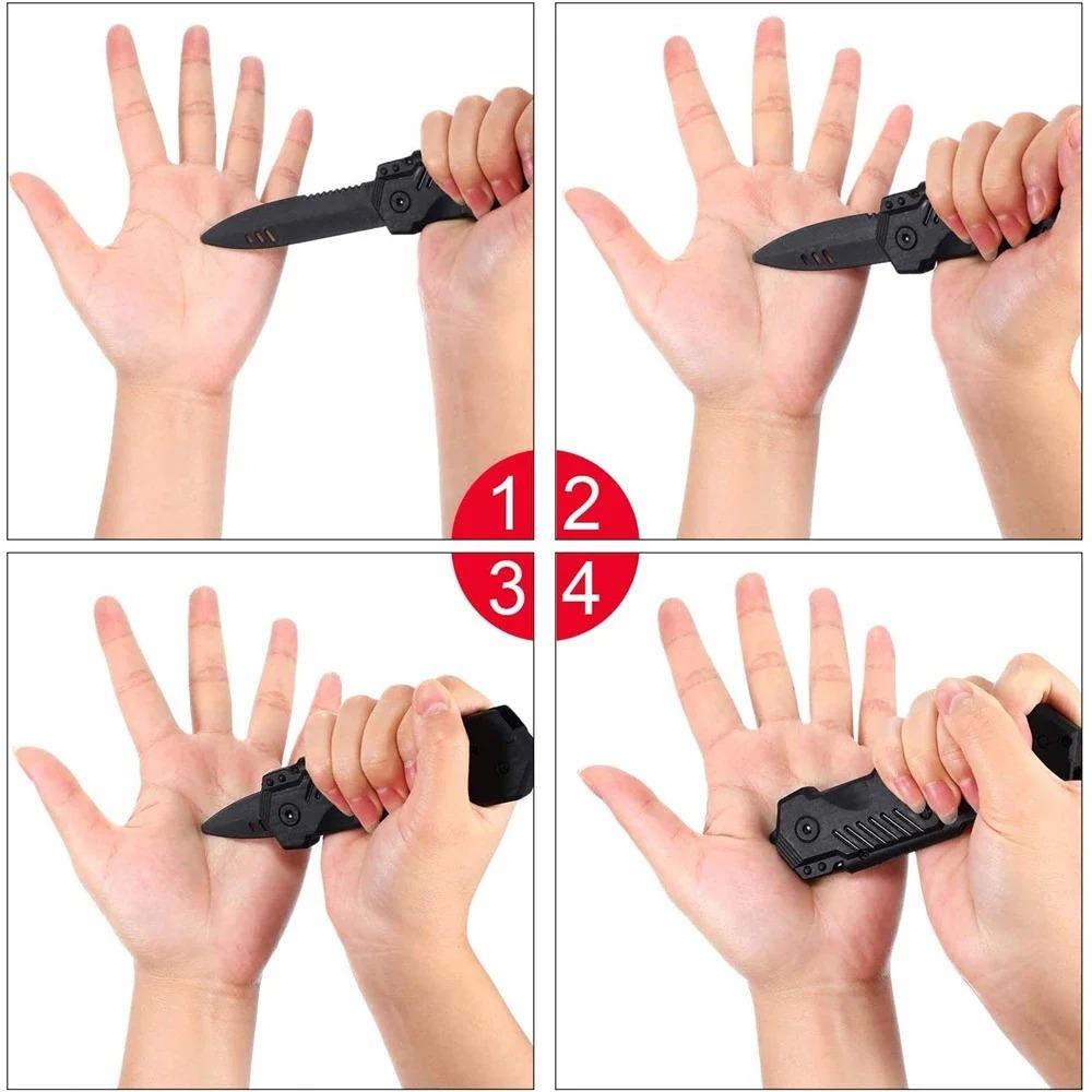 Magic Retractable Disappearing Prop Toy - Plastic Blade Trick Gadget for Halloween, Fools Day Party Pranks & Fun Gift Ideas
