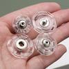 10 Paia Trasparente Delicato Plastica Bottone a Pressione Invisibile Chiusura Bottone a Pressione Rotondo Maglione Vestiti Interno Fibbia Scuro
