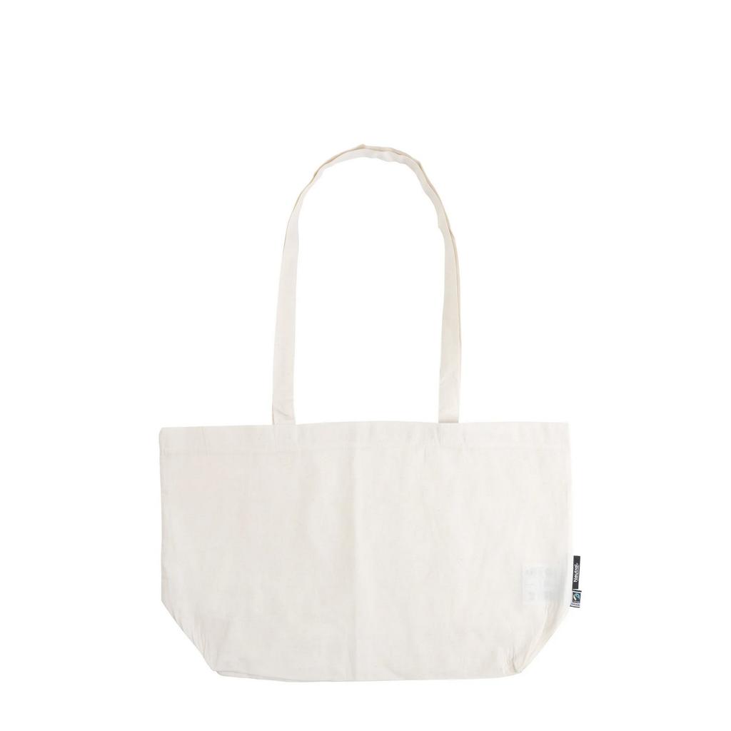 Neutral Gusseted Shopper Bag