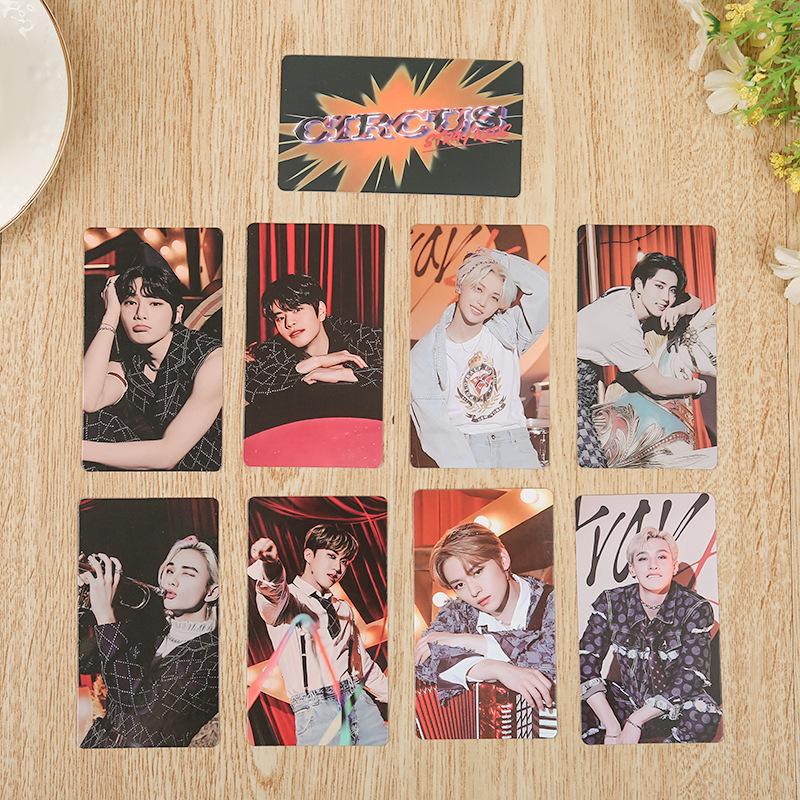 K-Pop 8Pcs Lomo Card Skzoo Circus Circus Felix Hyunjin Celebrity Surrounding Same Collection Card For Kids Adults Children's Birthday Gift Holiday