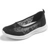 Hollow Single Shoes New Large Size Lace Walking Shoes Breathable Mesh Mother Sports Lazy Shoes