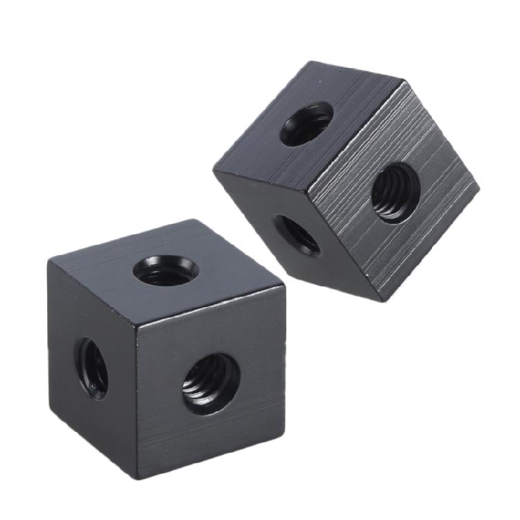 Square Brackets 18mm 1/4" Interface with 6 Female Screw Holes Secure Fixation Square Mounting Plate for Camera Tripod