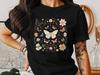 Cottagecore Butterfly T-Shirts, Floral T-Shirts, Nature Inspired T-Shirts, Aesthetic T-Shirts, Botanical Design