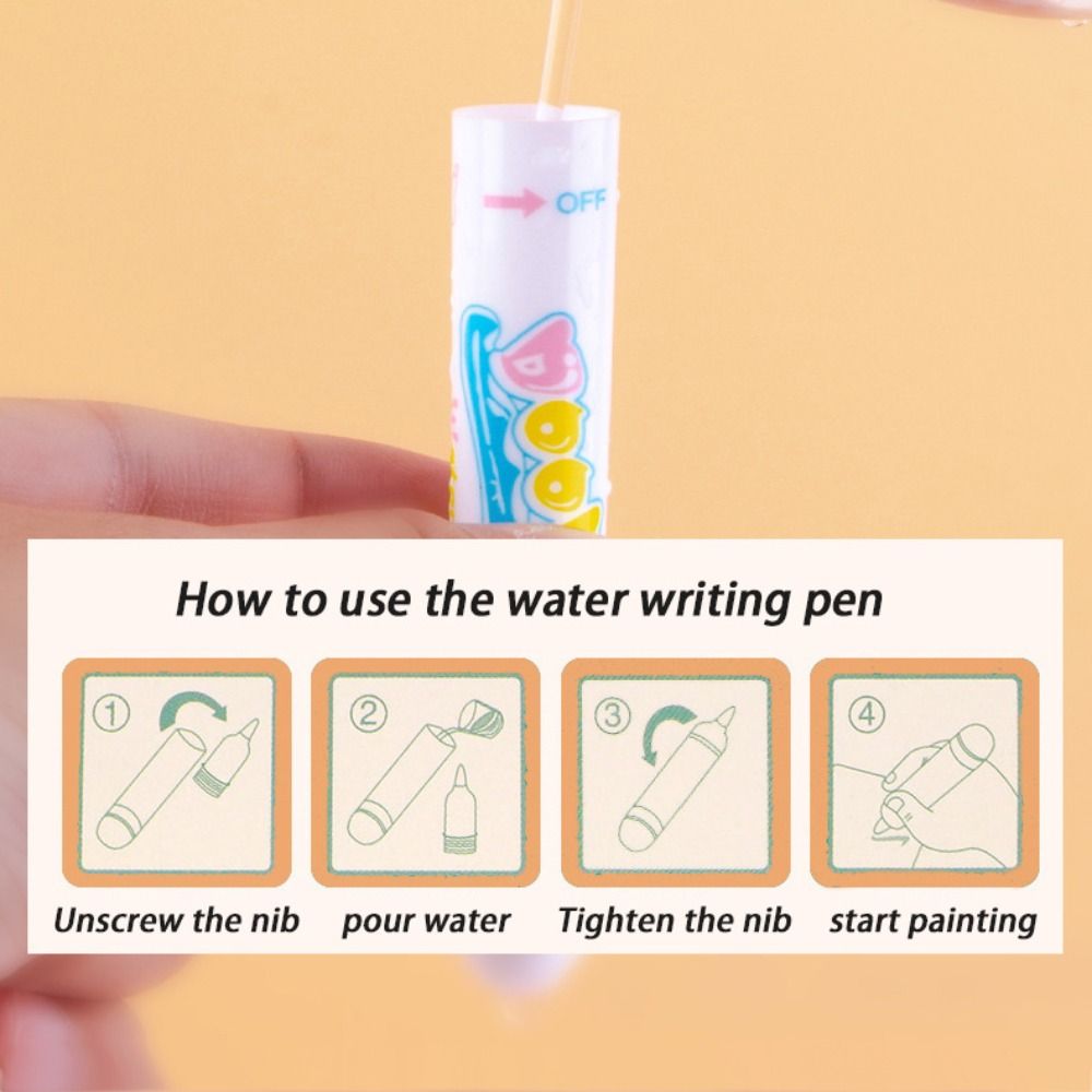 Clear Water Color Water Drawing Montessori Toys Reusable Magic Water Drawing Book   Kids Gifts