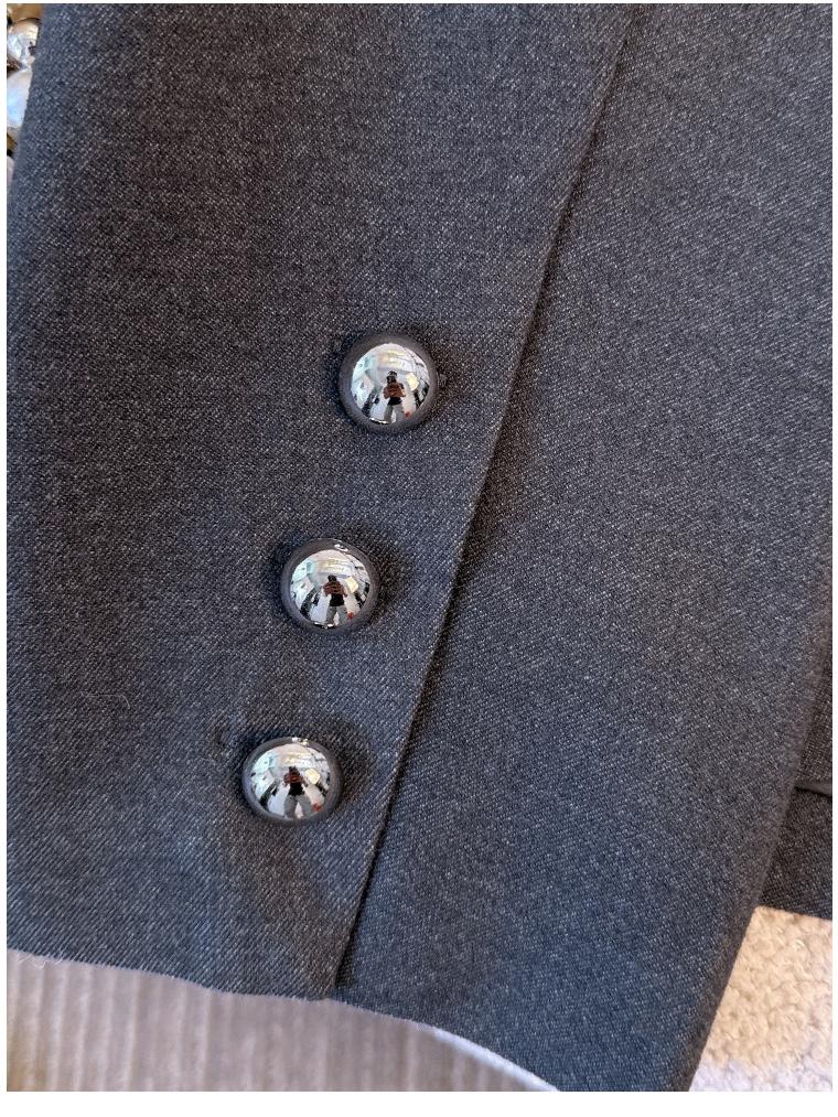 Damen Plus Size Zweiteiliges Set mit unregelmäßiger Jacke und Hose, Herbst/Winter Kollektion