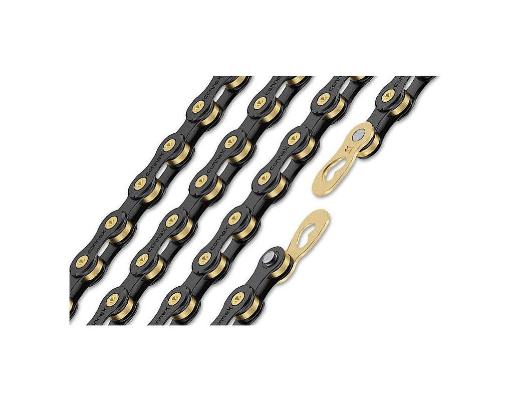 Wippermann CONNEX 9SB Chain for 9-speed/9s/9-speed (Gold/Black) [Used]