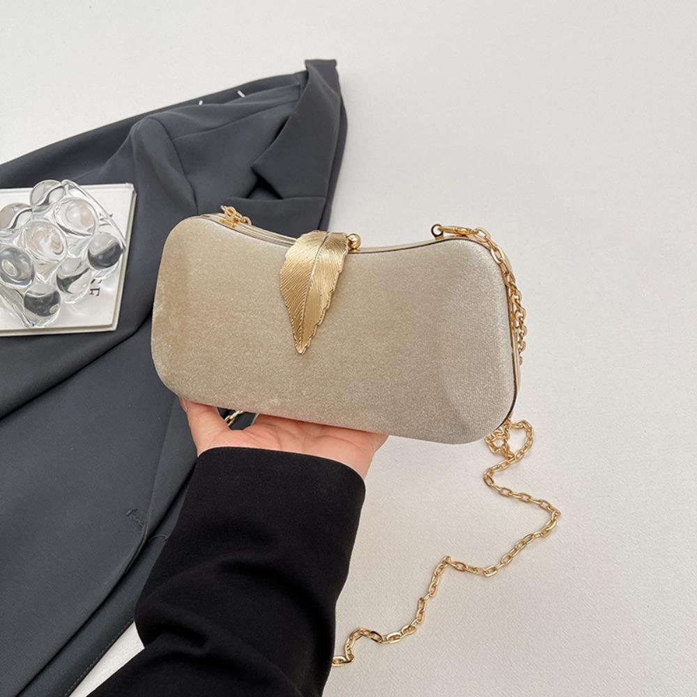 French Large Capacity Evening Banquet Bag Phone Pouch Single Shoulder Box Handbag Make Up Storage Ladies Clutch Bag Women