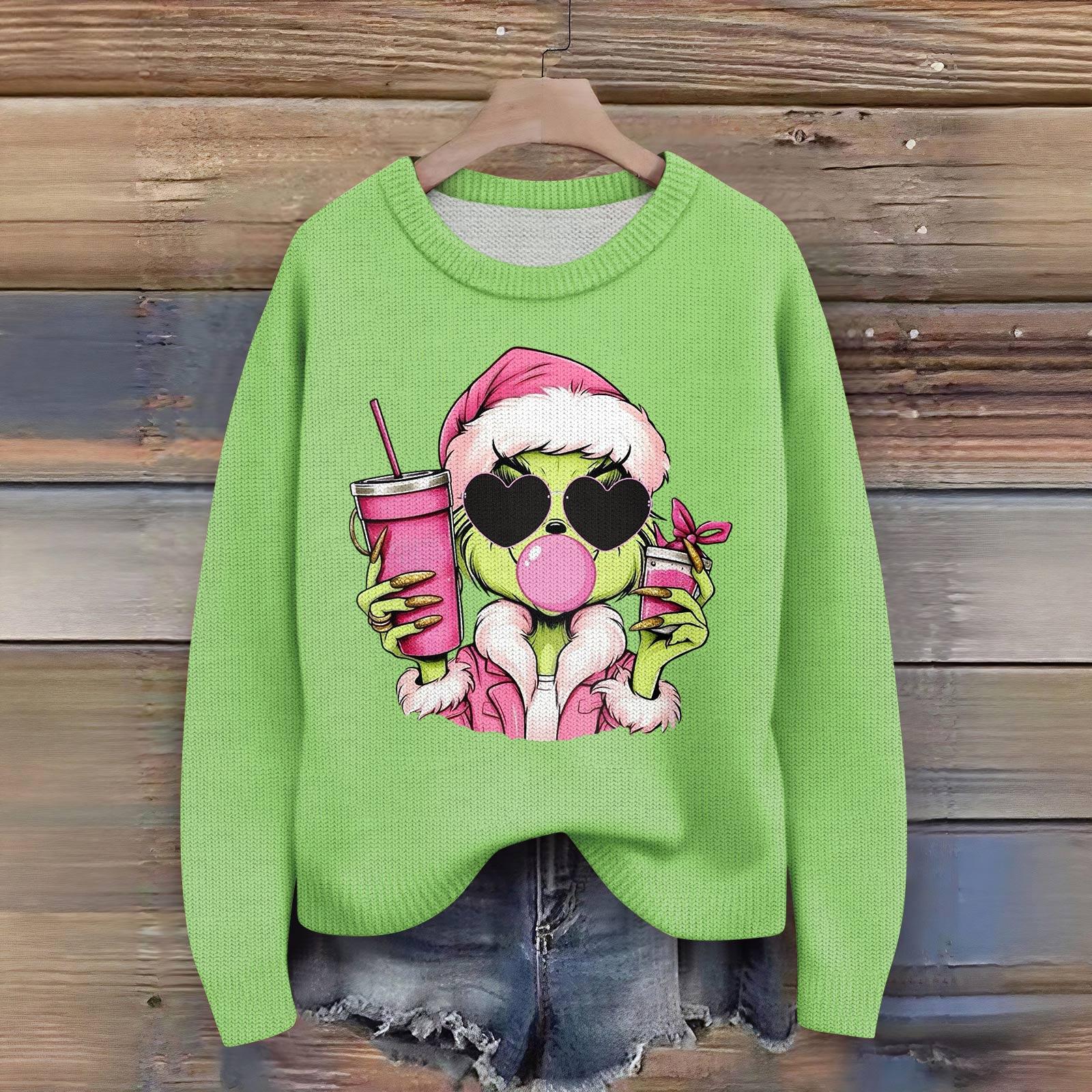 Женский модный повседневный пуловер с длинным рукавом и вырезом горловины L