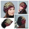 Flower Lace Turban Hats Head Scarf Islamic Under Scarf Solid Color Summer Thin Headscarf  Women